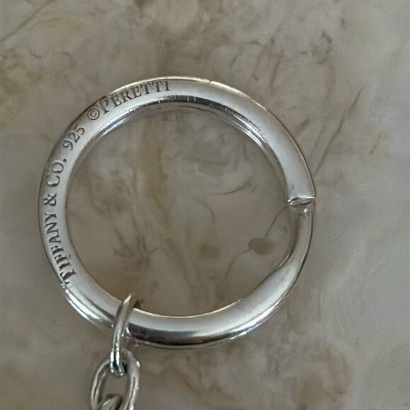 Tiffany & Co. Elsa Peretti 925 Sterling Silver Keychain Initial “Y” - Picture 4 of 8